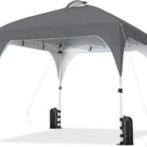 10 x 10 Pop-Up Canopy Tent with Solar LED Lights