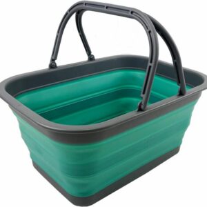 12L Collapsible Picnic Basket with Handle for Camping and Home
