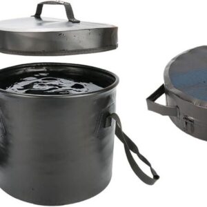 5 Gallon Collapsible Bucket with Lid for Camping and Gardening