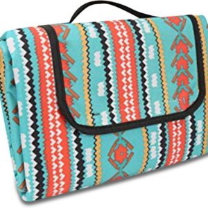 80 x 60 Inch Waterproof Picnic Blanket, Vintage Argyle