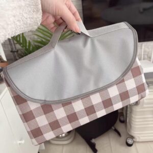 80 x 80 Inch Extra Large Waterproof Picnic Blanket, Brown