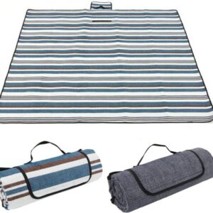 60 x 80 Inch Waterproof Picnic Blanket with Carry Strap